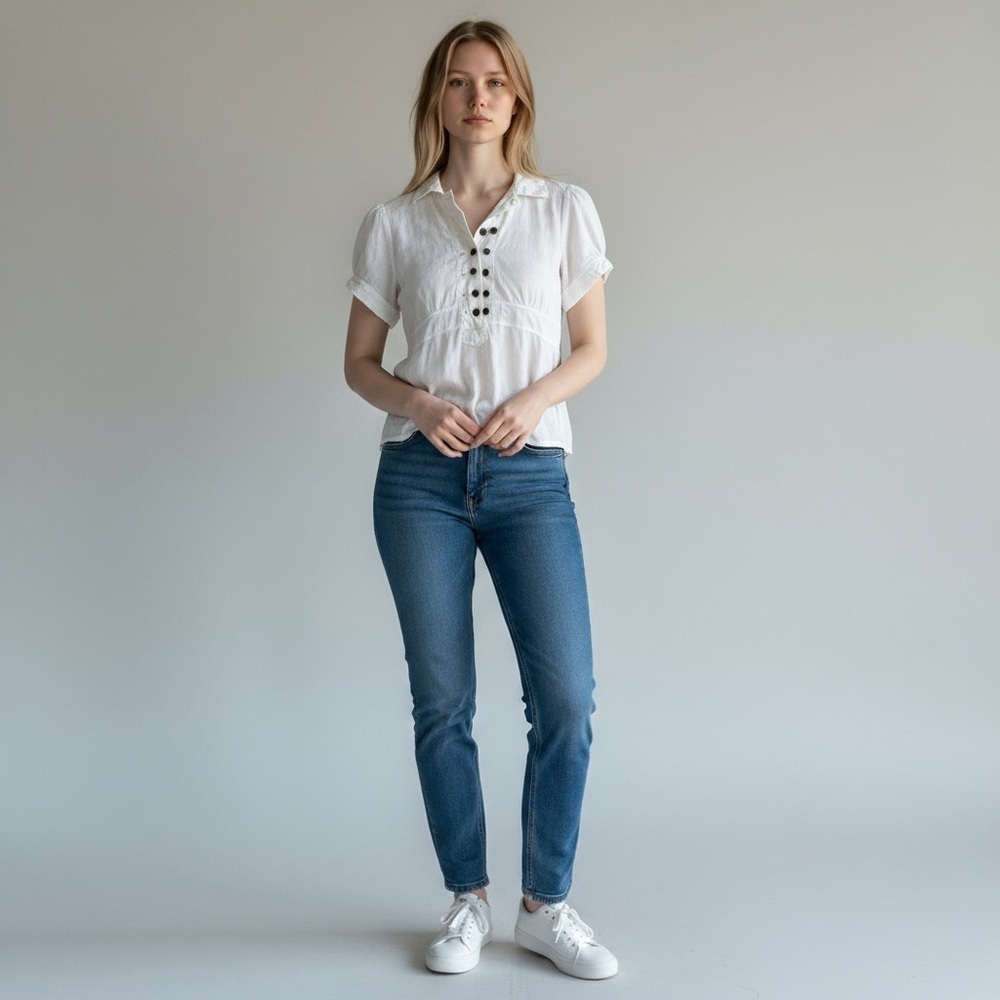 Marc By Marc Jacobs White Button-Up Top